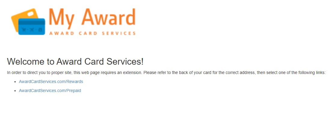 What are Award Card Services Rewards