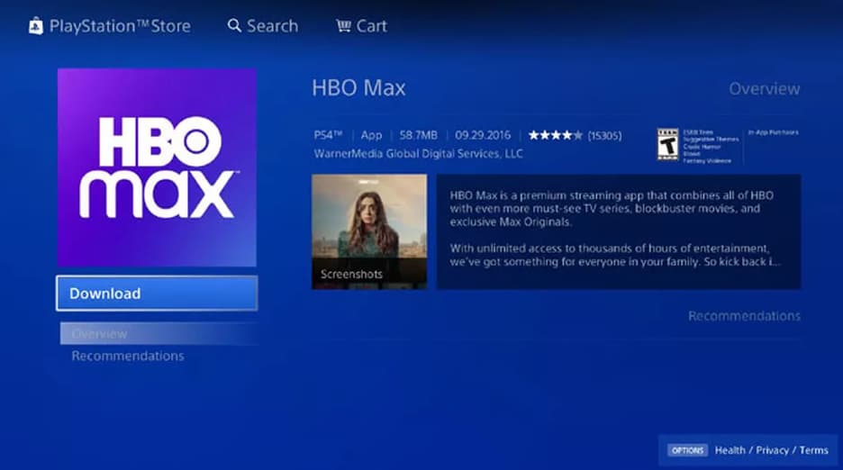 HBO Max Not Working on PS4 or PS5